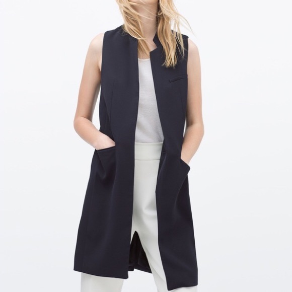 zara vest blazer